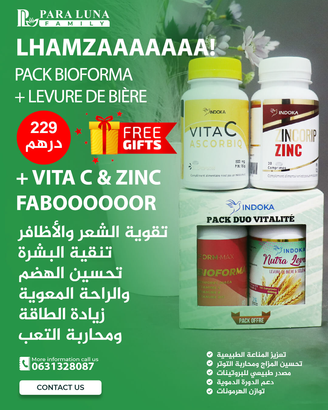 Pack Bioforma + Levure de Bière