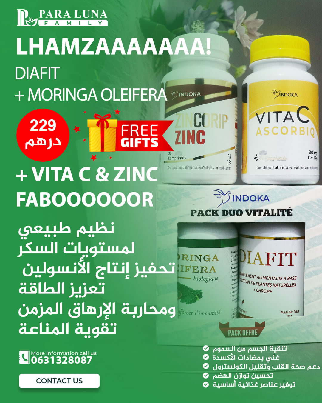 Pack Diafit + Moringa Oleifera